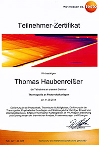 Thermografie an Photovoltaikanlagen